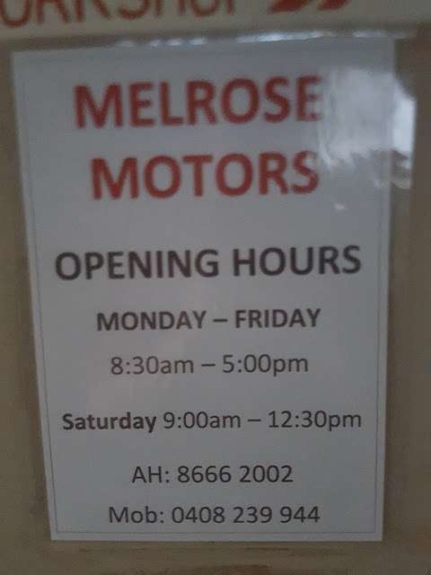 Photo: Melrose Motors